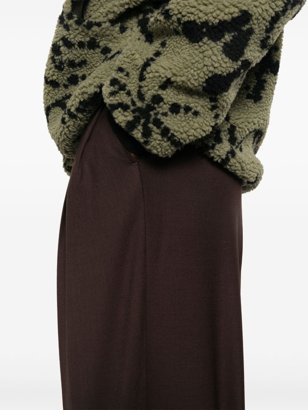 wide pleated trousers - 5