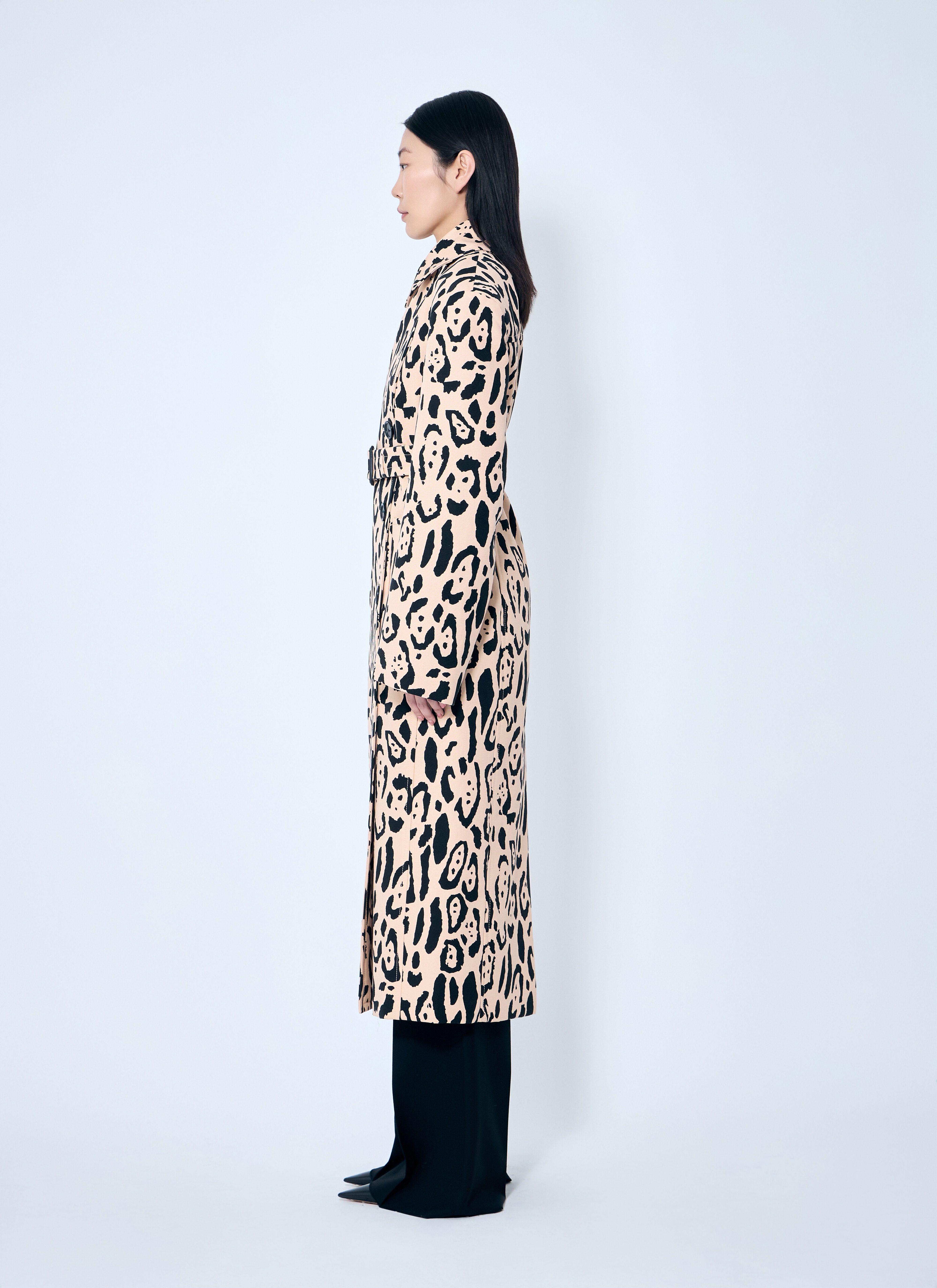 Animal-Print Trench Coat - 3