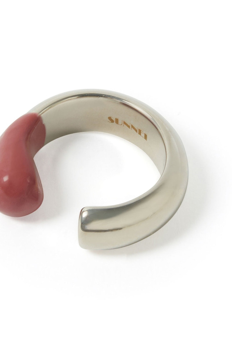 SUNNEI RUBBERIZED RING GOLD / orange & electric blue outlook