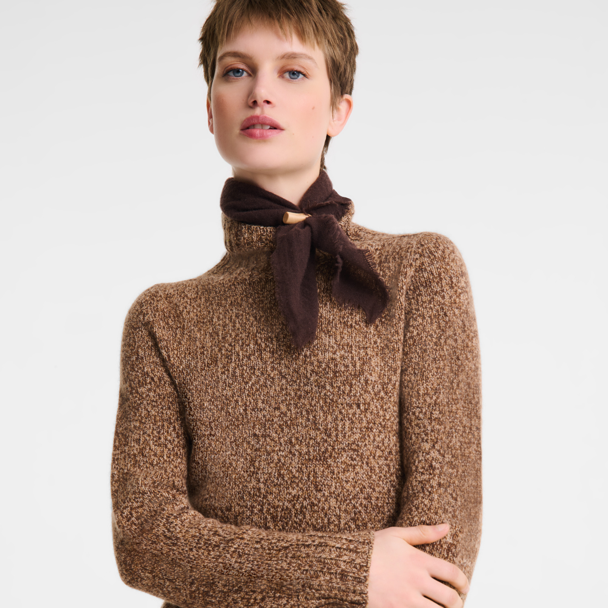 Long dress Chocolate - Knit - 4