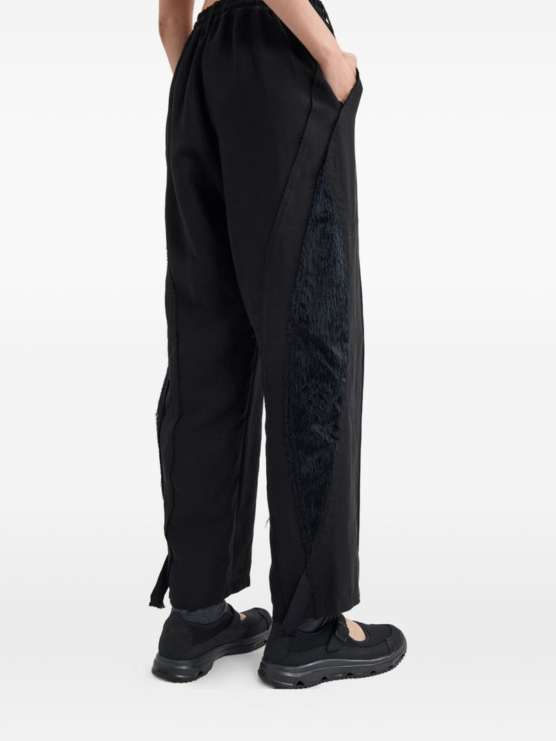 drawstring texture-detail trousers 4