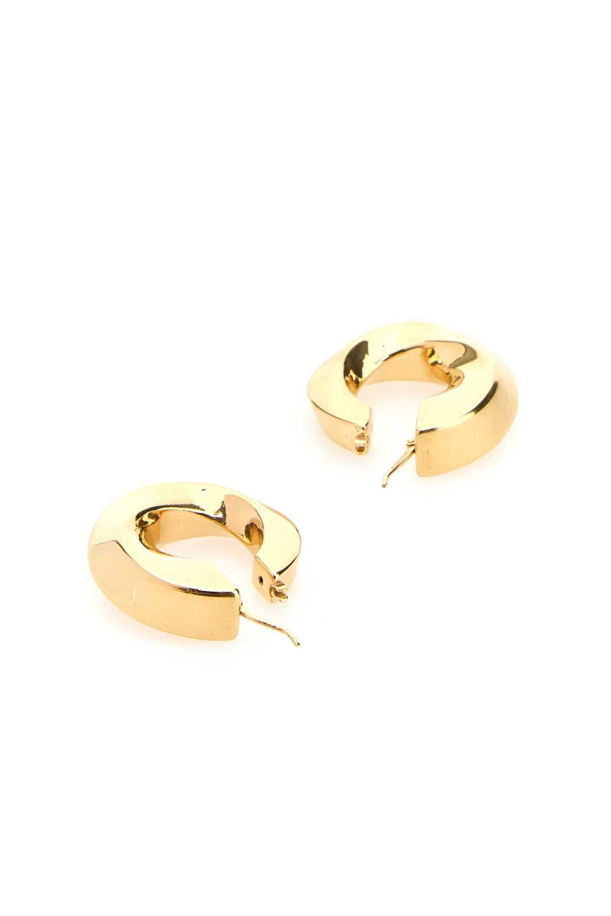 Bottega Veneta Women Gold Silver Twist Hood Earrings - 3