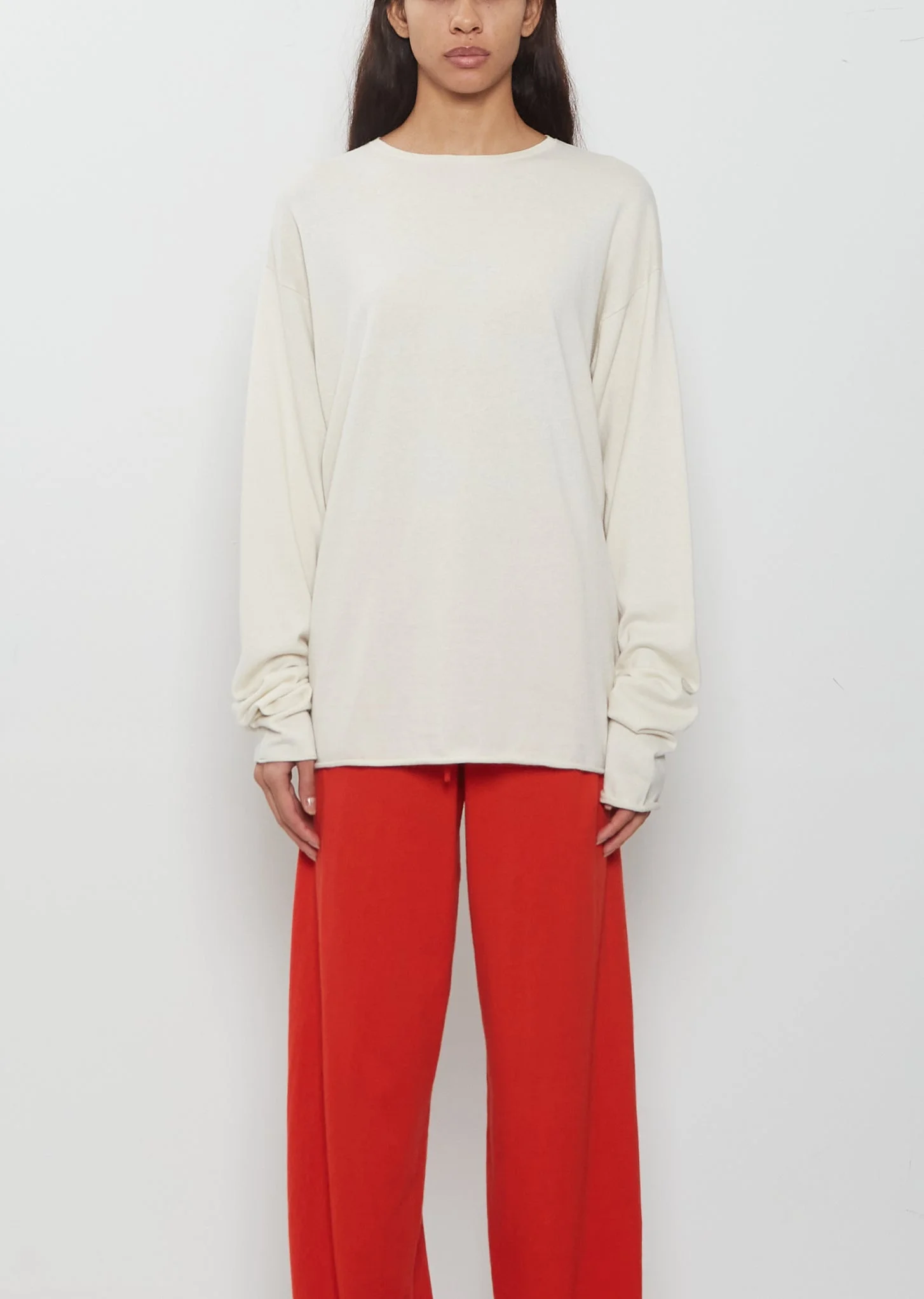 n°347 Aries Cotton Cashmere Sweater — Bone - 1