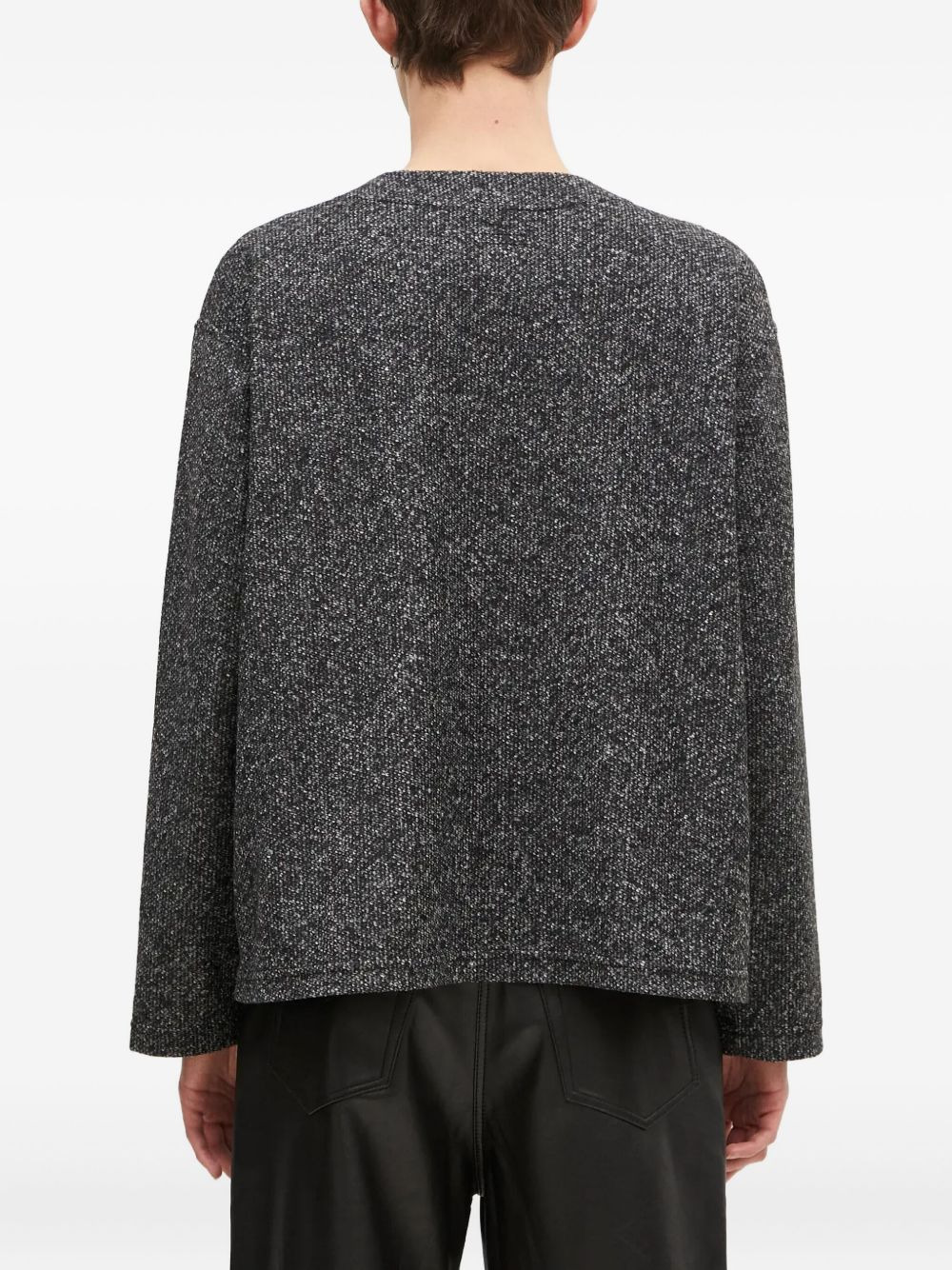 button-fastening pocket cardigan - 3