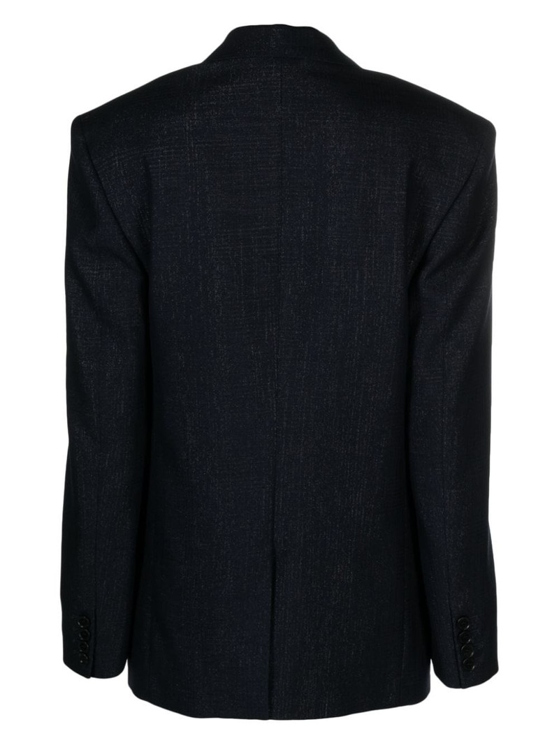 Stella McCartney lurex-detailing single-breasted blazer outlook