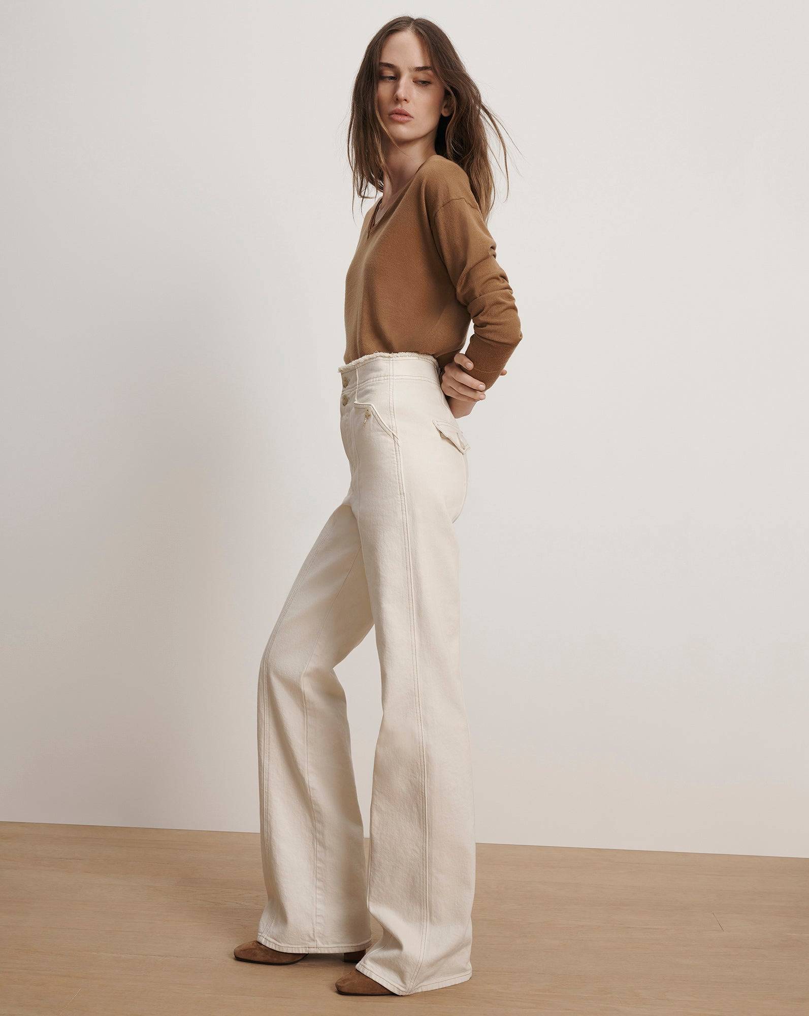 CROSBIE SLIM WIDE-LEG JEAN - 4