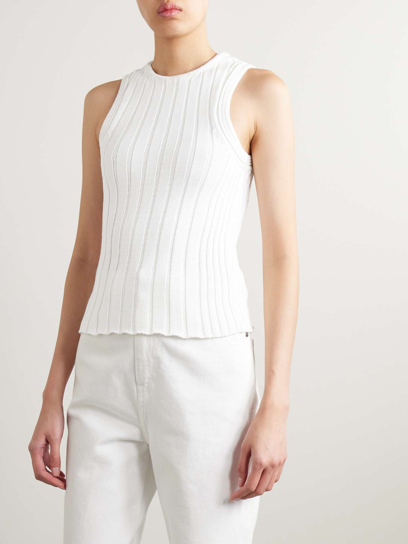 Manu ribbed cotton-blend tank - 6