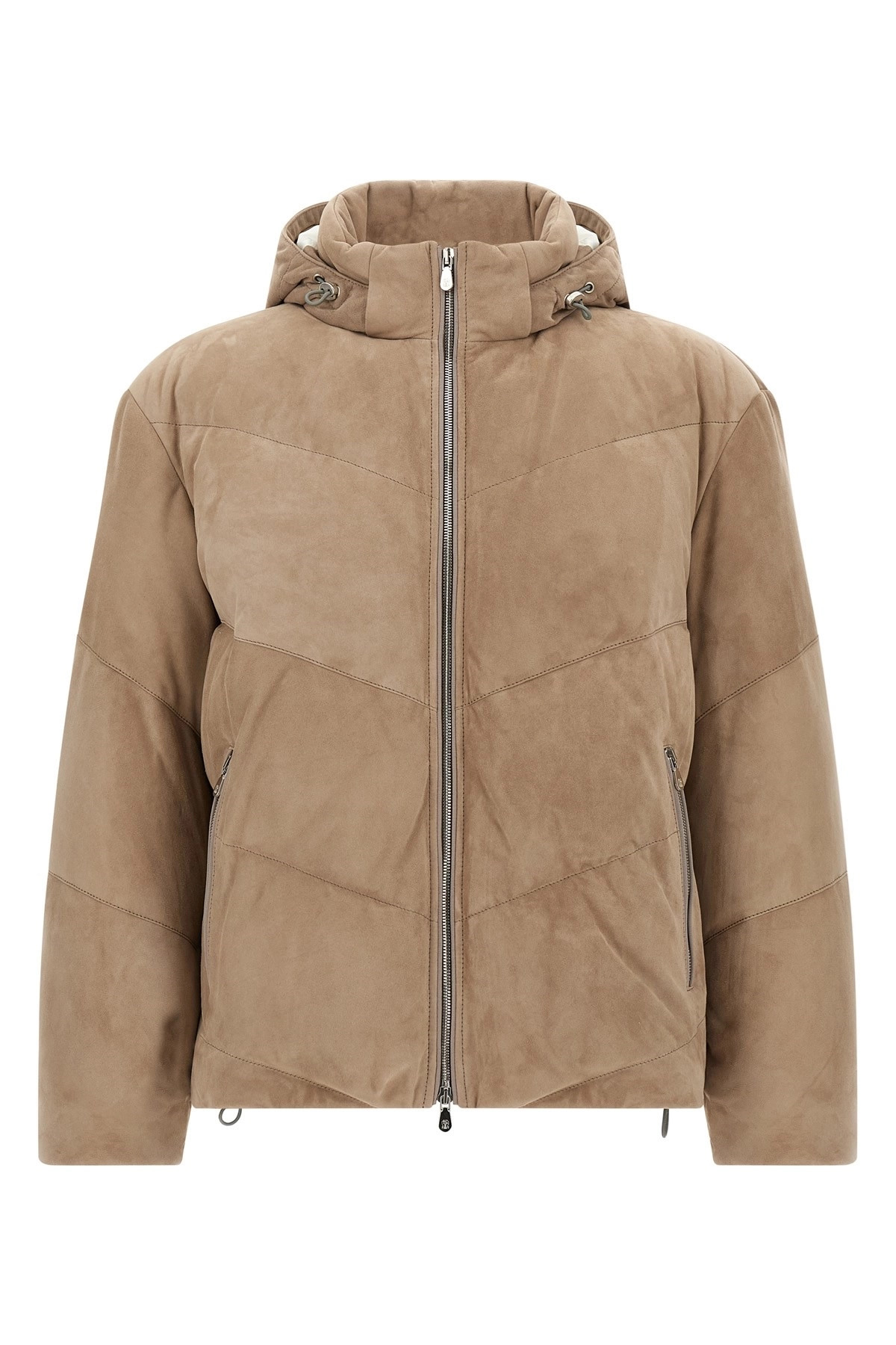 Suede down jacket - 1