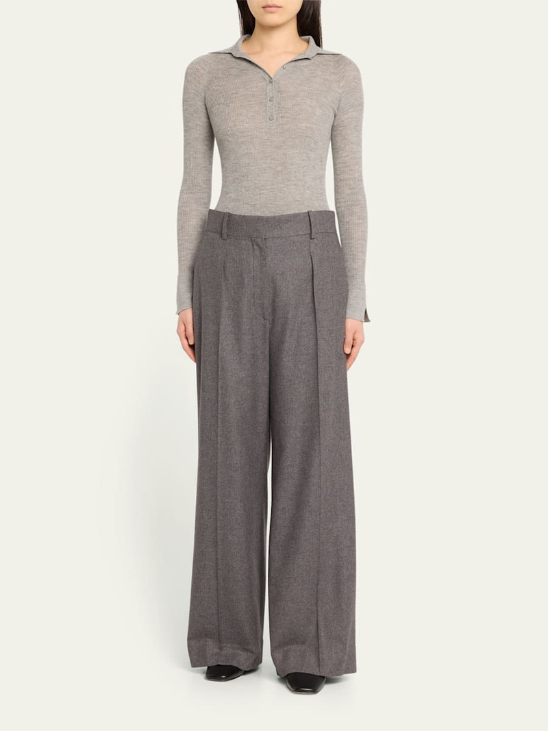 SA SU PHI Ribbed Cashmere Polo Shirt outlook