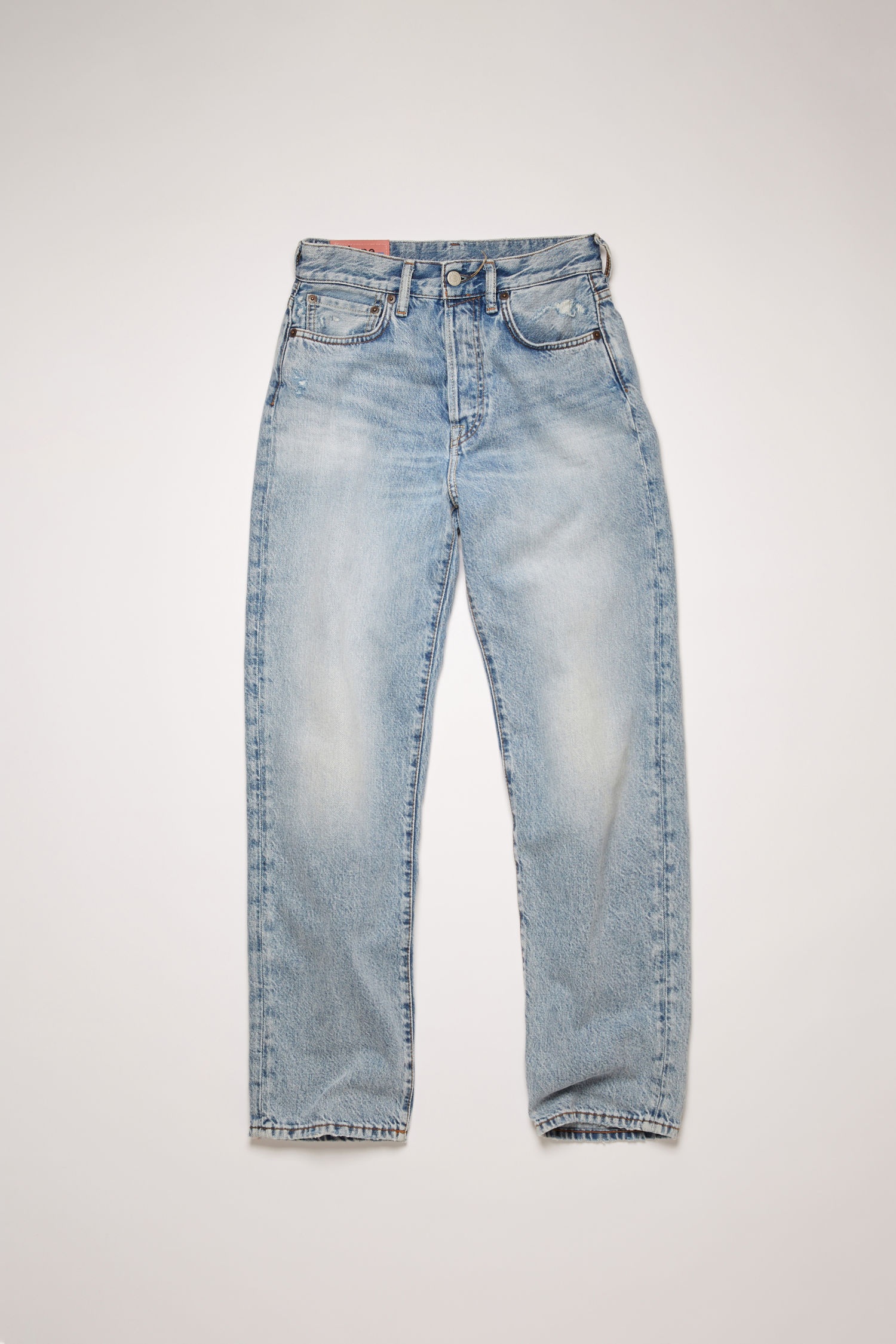 Cropped straight fit jeans light blue - 1