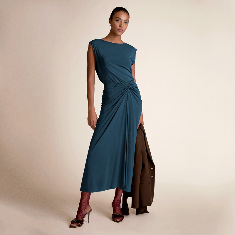 Zita Drape Dress - Light Jersey 4