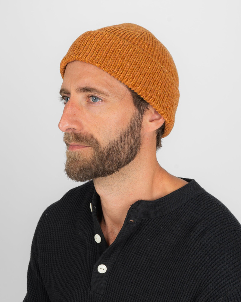 ROTOTO® ROTOTO - NEP WOOL SEAMLESS BEANIE - ORANGE outlook