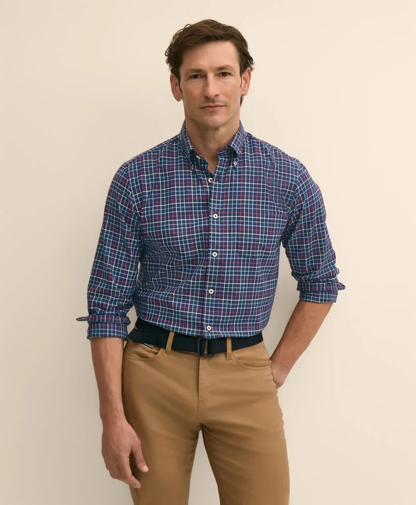 Performance Series Oxford Button Down Collar, Sport Shirt - 1