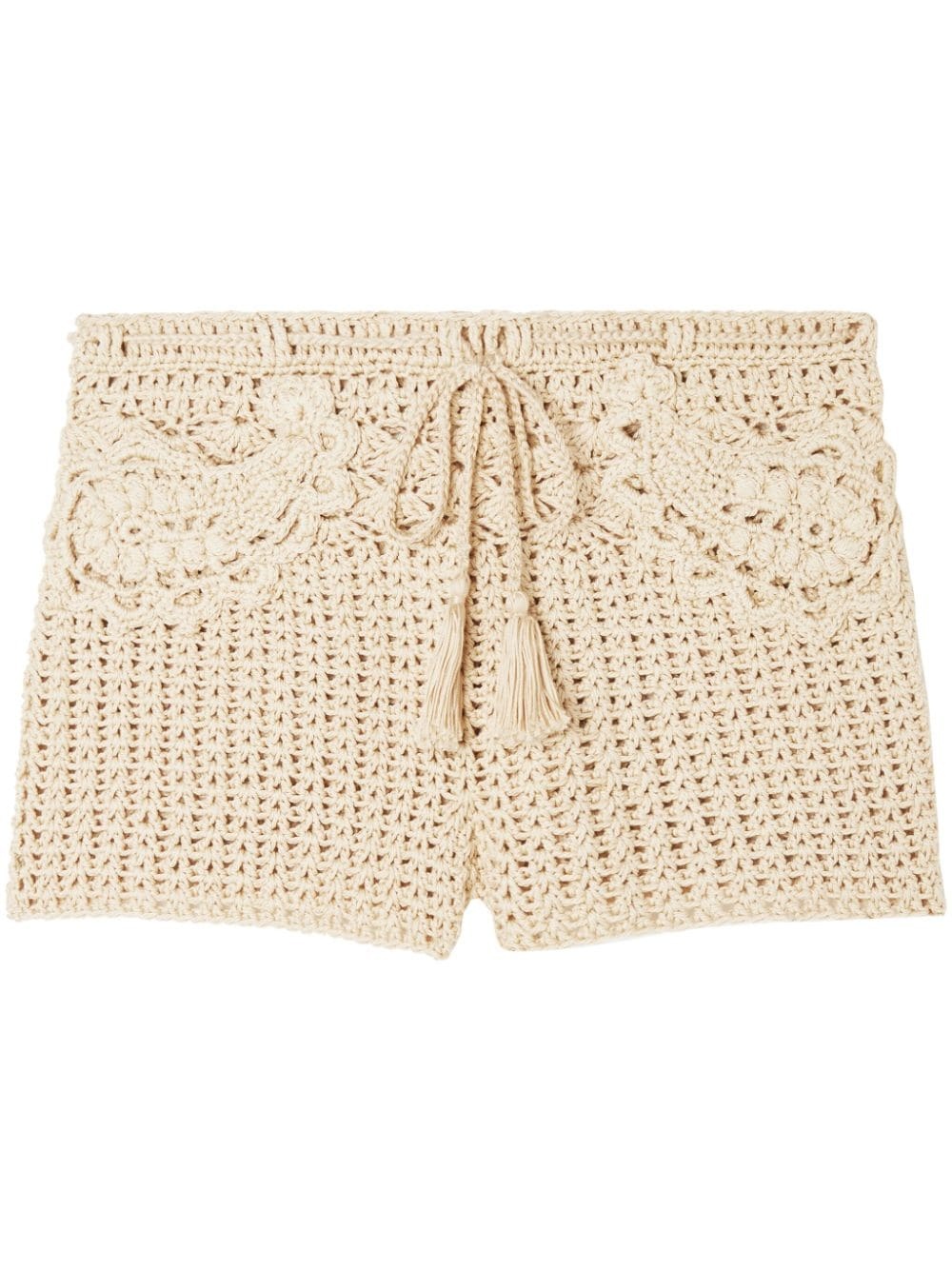 Conch Shell woven cotton shorts - 1