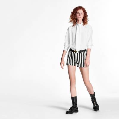 Louis Vuitton Striped Denim Shorts outlook
