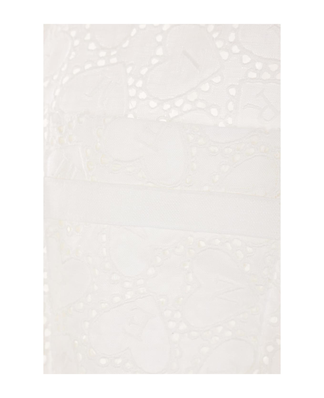 Crush Embroidred Playsuit - 3
