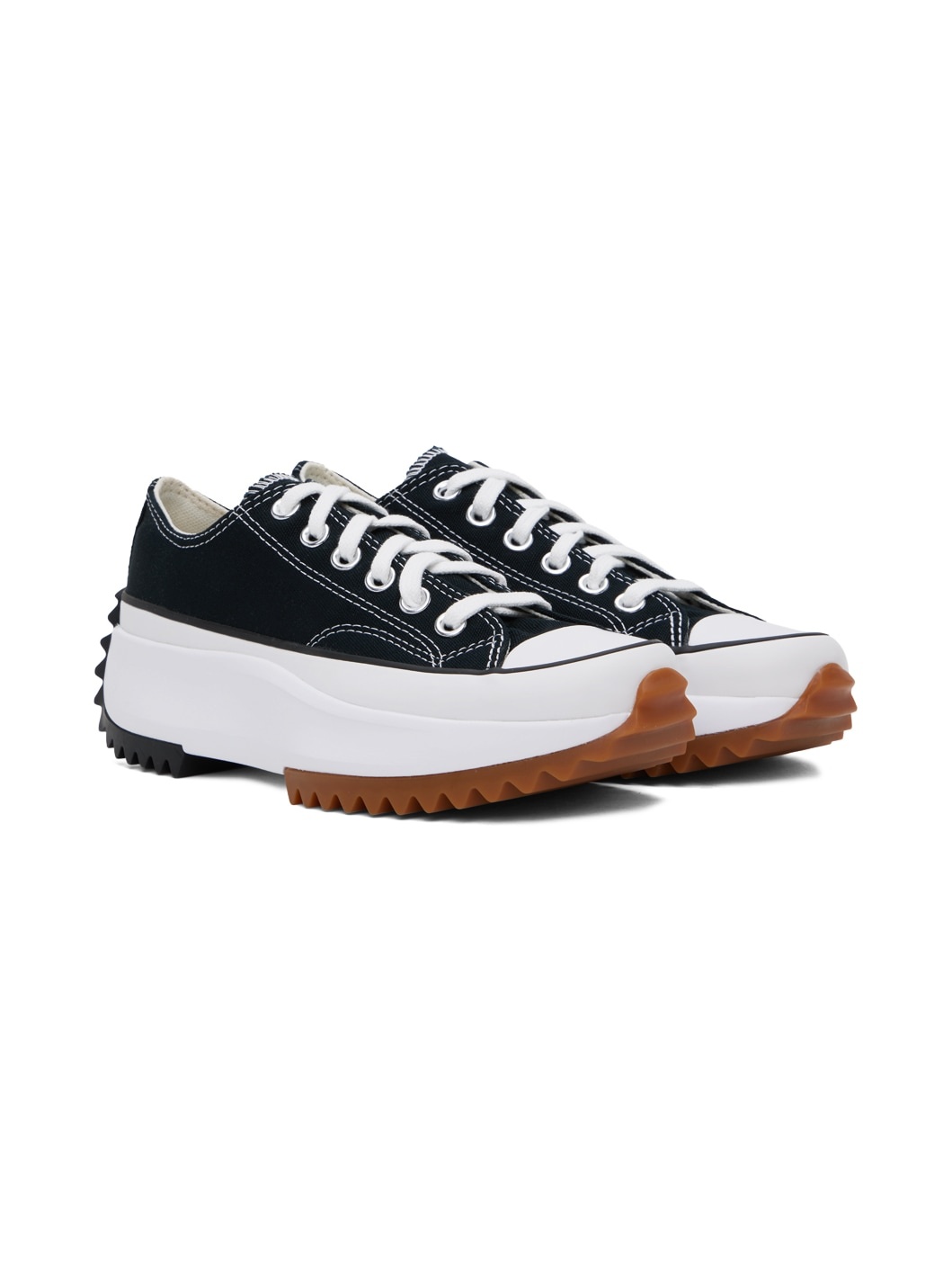 Black Run Star Hike Low Top Sneakers - 4