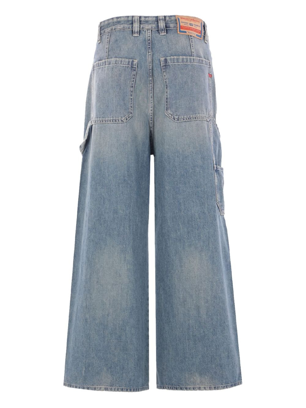 utility-pocket cotton jeans - 2