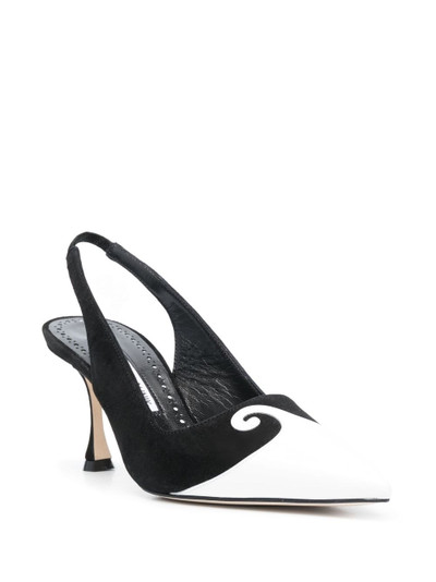 Manolo Blahnik Zaboru 75mm slingback pumps outlook