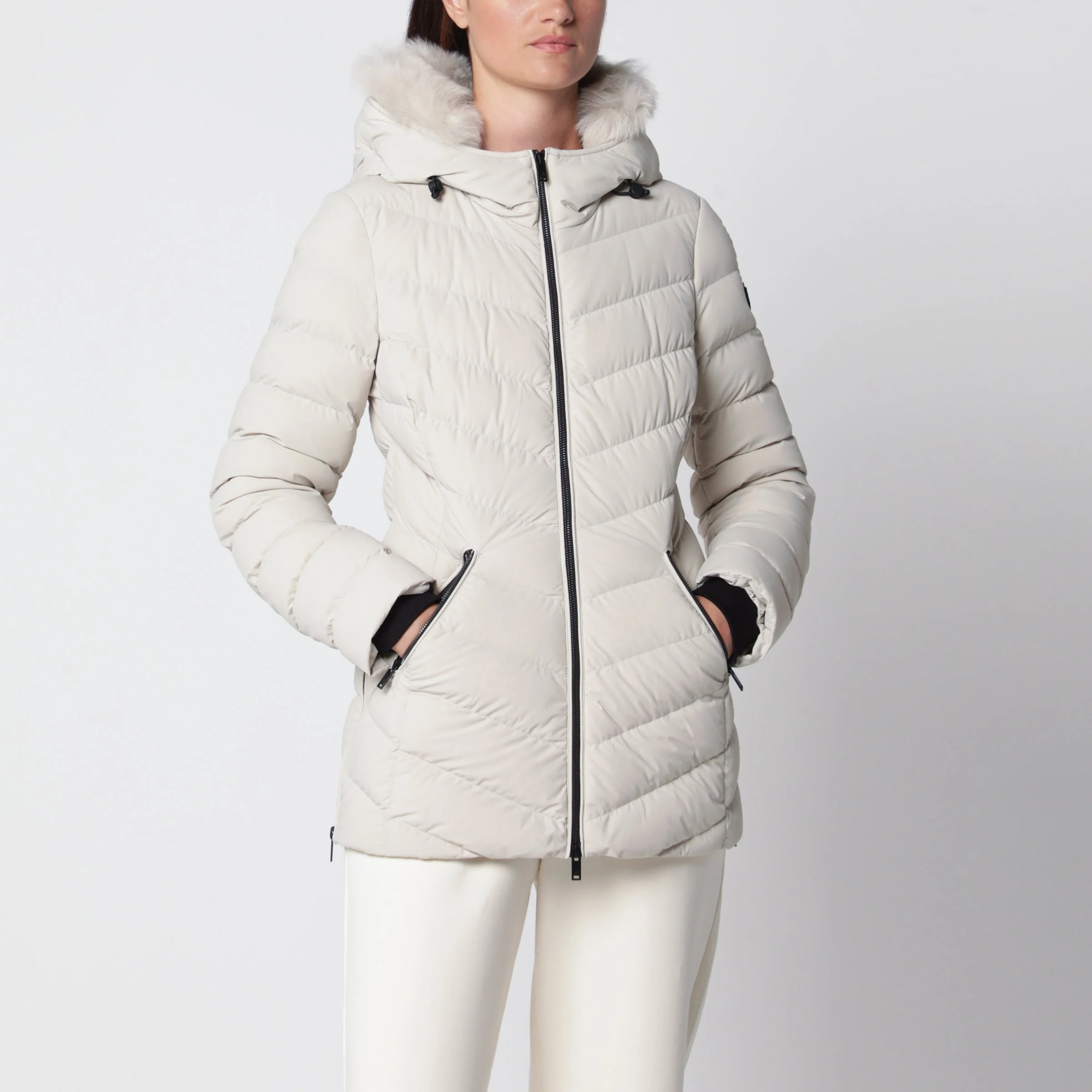Roselawn Alabaster Nylon Jacket - 1