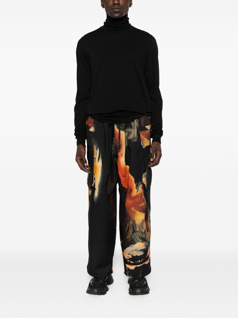 Y-3 abstract-print cargo pants outlook