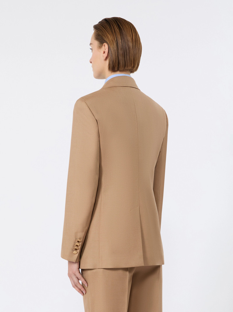 DENTE Single-breasted camel blazer - CAMEL 4