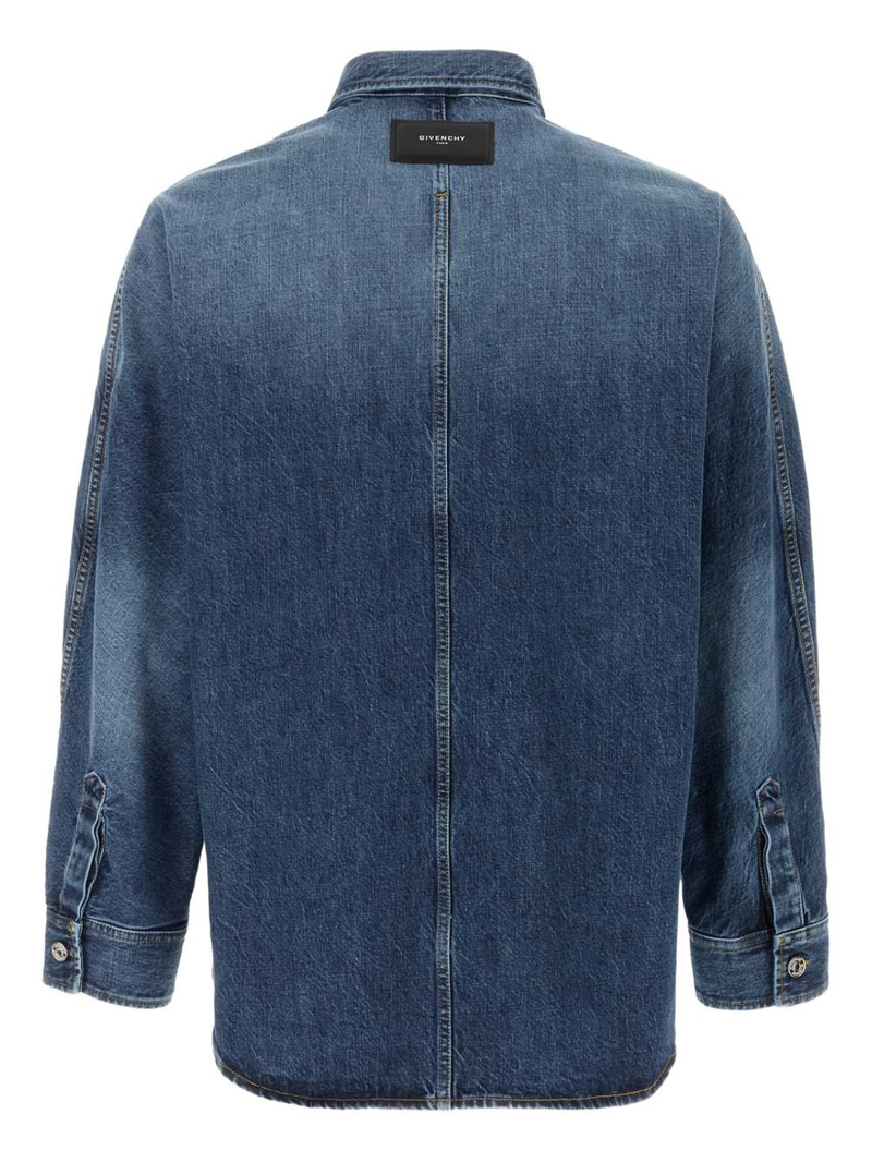 Givenchy chest-pocket denim shirt outlook