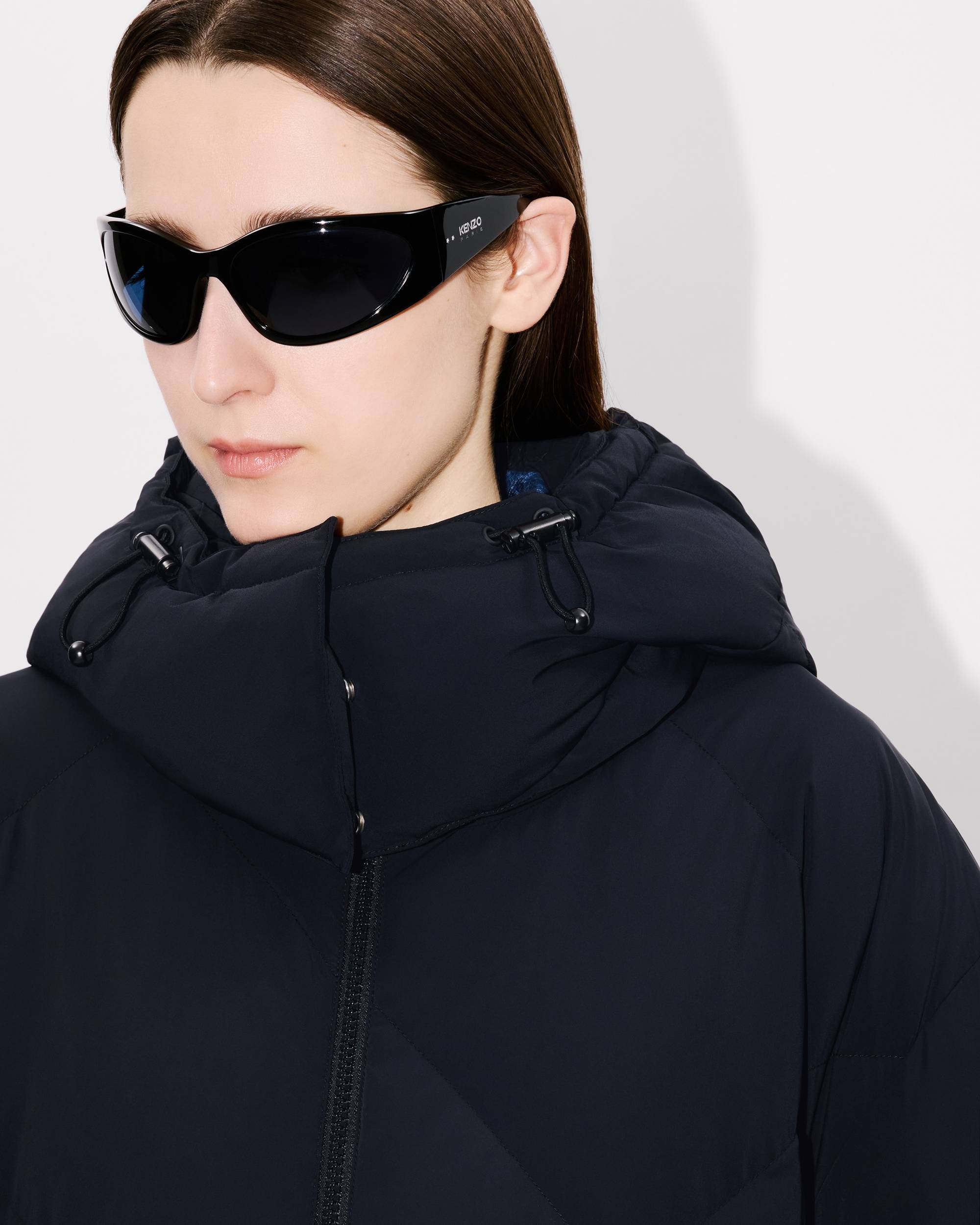 'KENZO Weave' long down jacket - 8