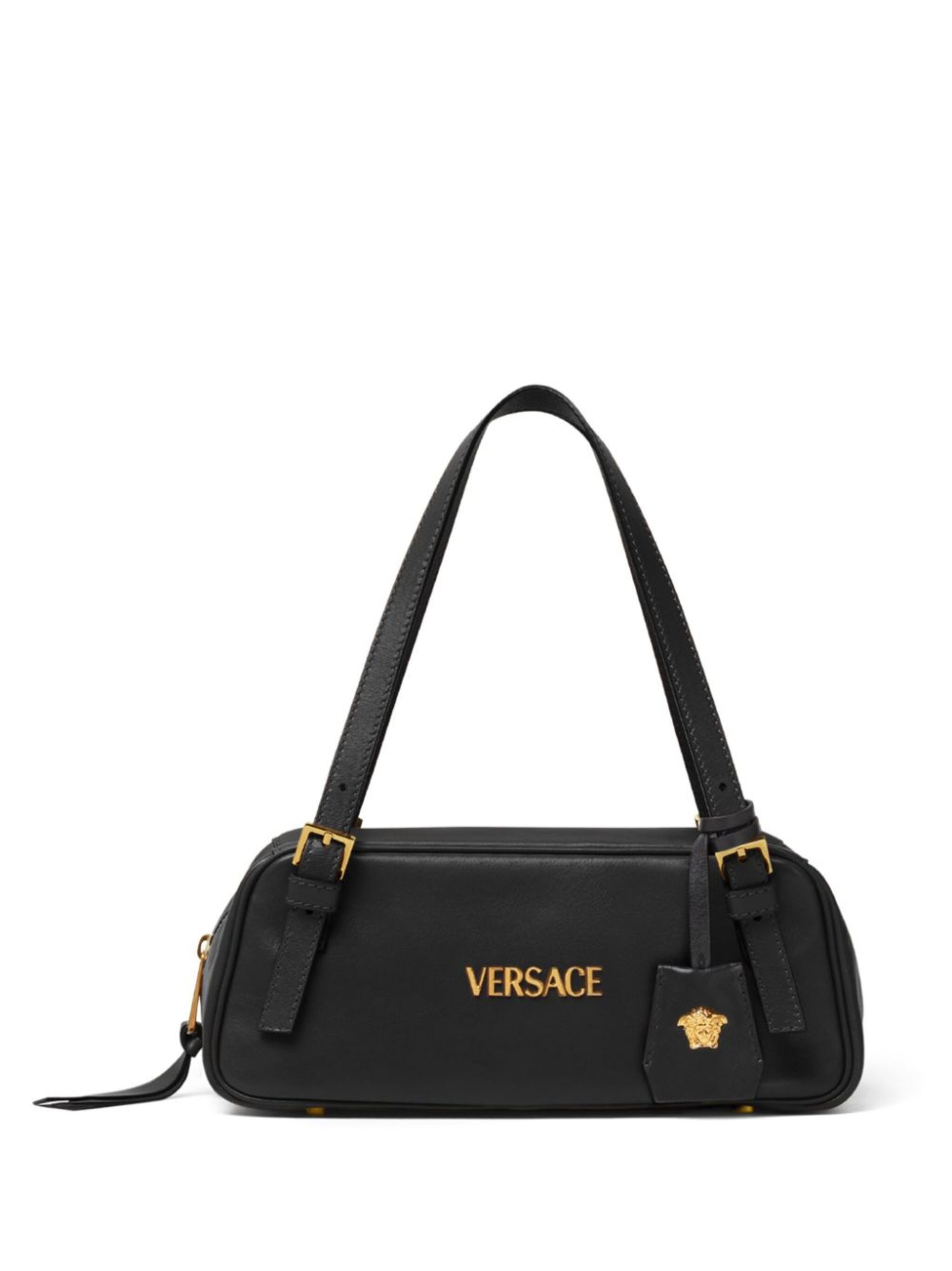 【送料&関税込】Versace Logo-lettering Zipped Shoulder Bag Versace Logo-lettering Zipped Shoulder Bag | italist, ALWAYS