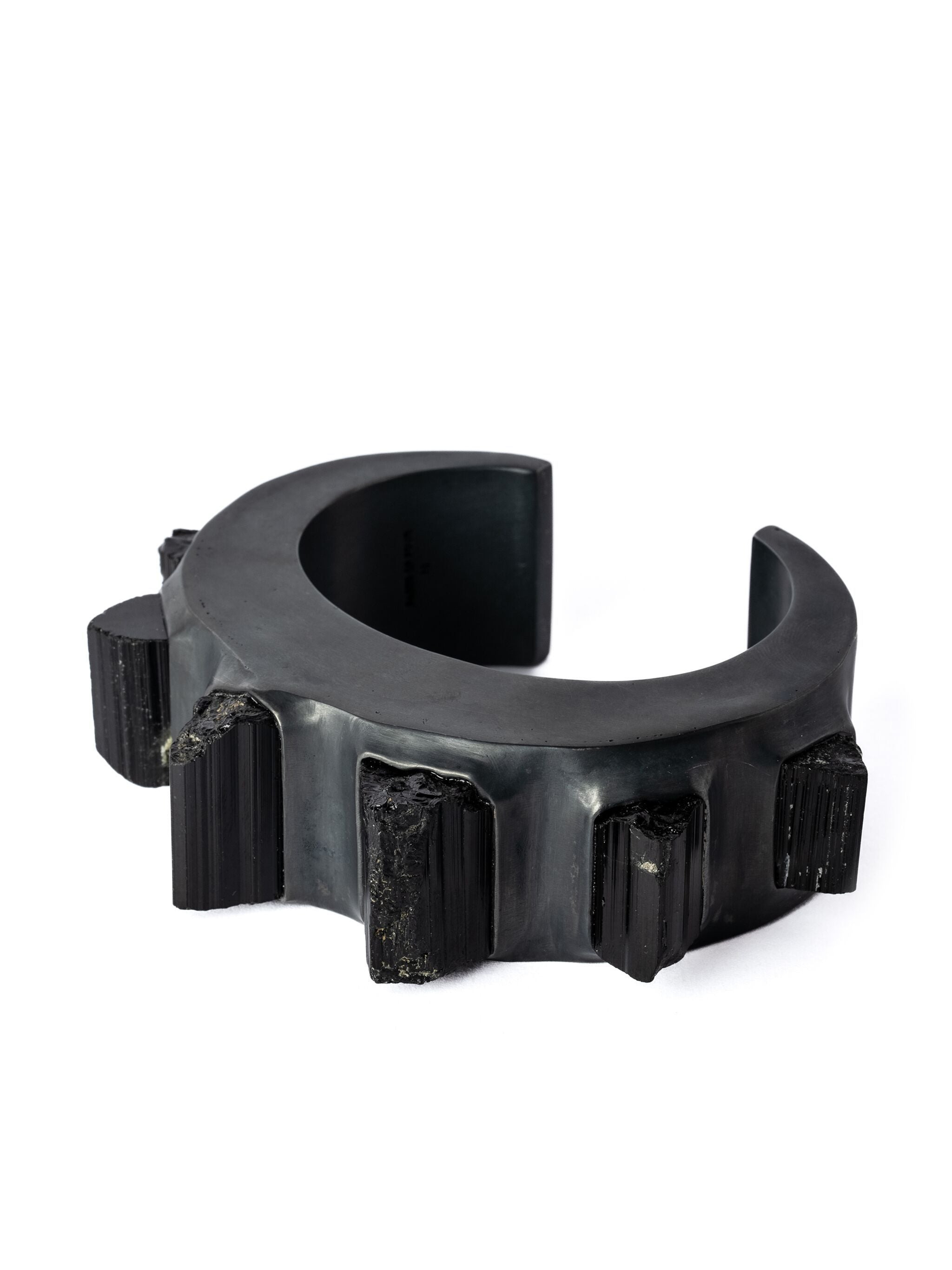 PARTS OF FOUR Crescent Bracelet (Terrestrial Surfaced, Schorl, 30mm, KAS+KA+SCHR) - 2