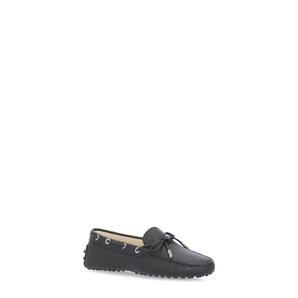 Tod's BLACK PEBBLED LEATHER LOAFERS | miinto | REVERSIBLE
