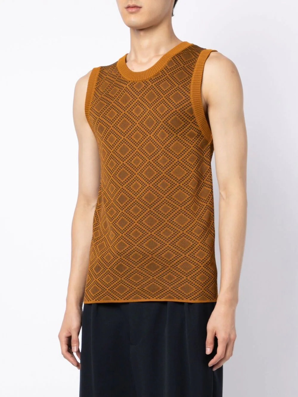 Dhoom jacquard knitted vest - 3