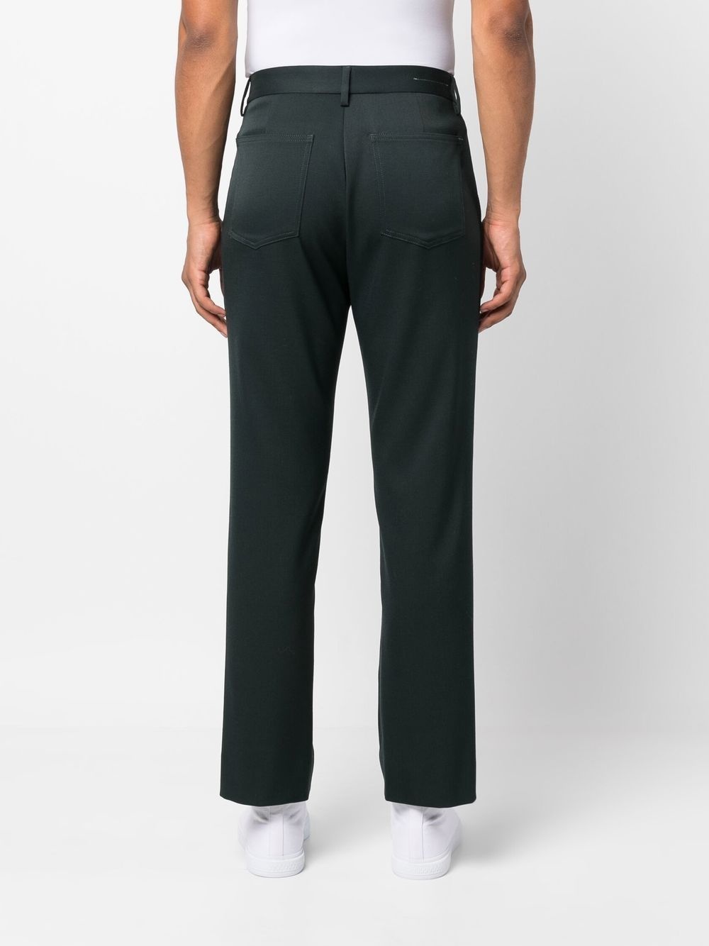 slim-cut leg trousers - 4