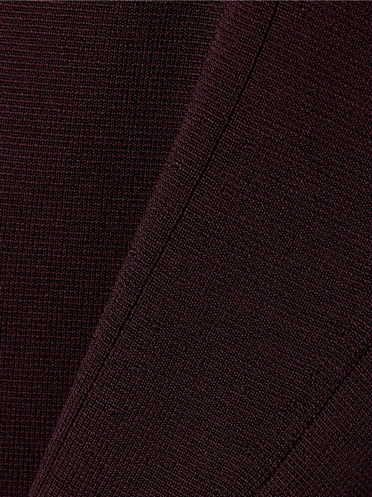 Toto stretch-knit halterneck bodysuit Burgundy - 4