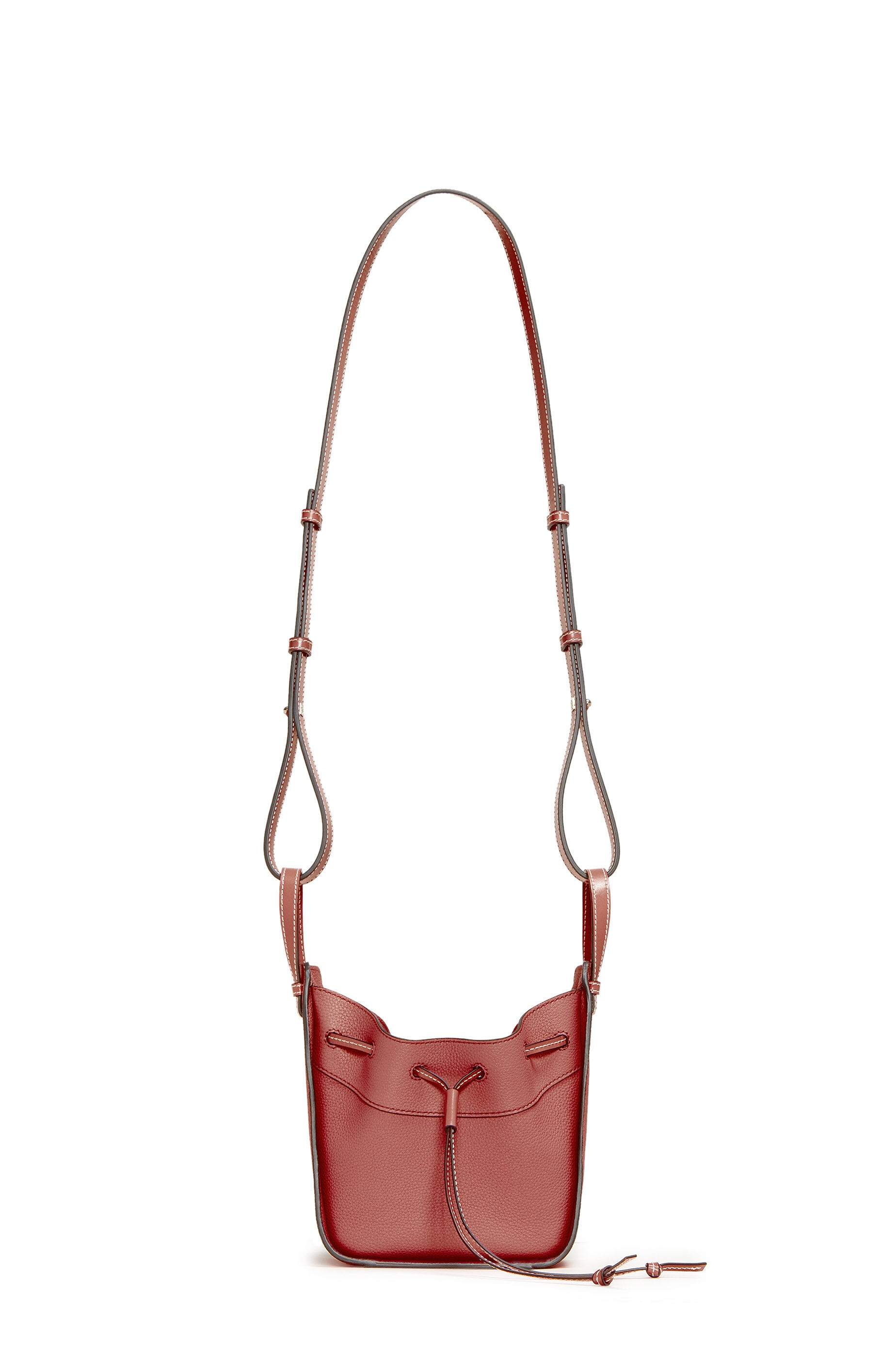 Mini Hammock Drawstring bag in soft grained calfskin - 12