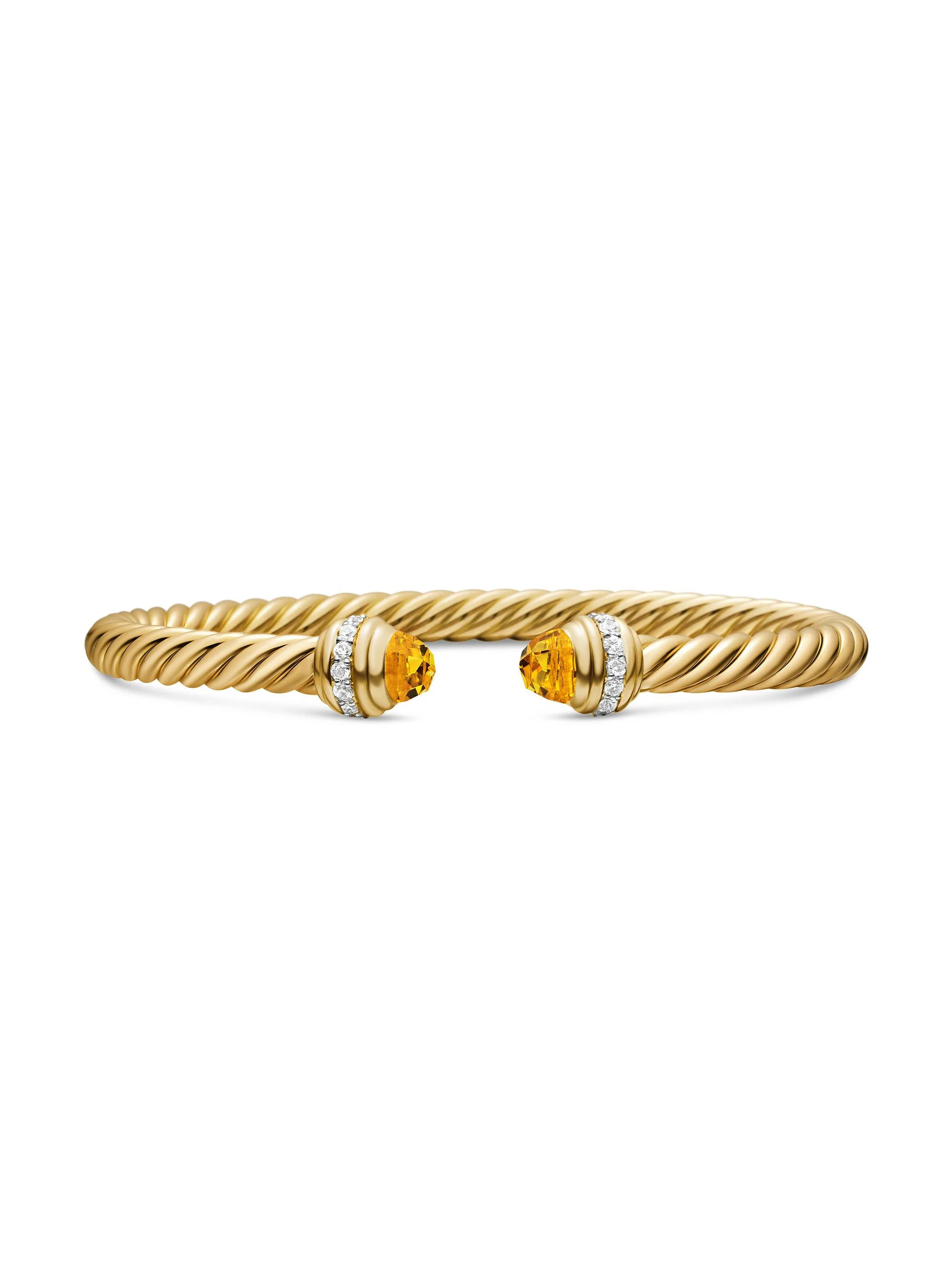Women's Classic Cablespira Bracelet in 18K Yellow Gold - Citrine - 1