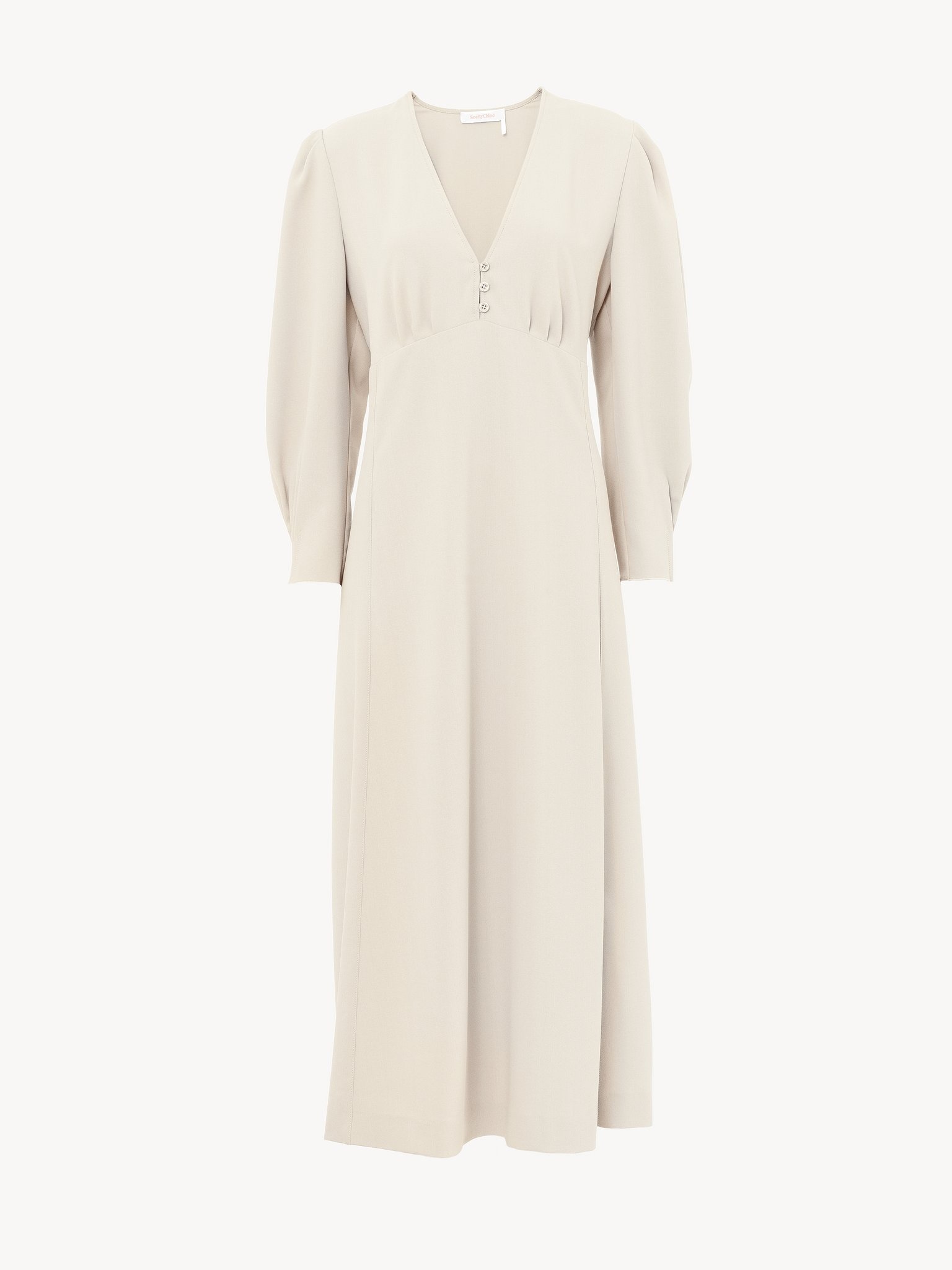 BUTTON-DOWN MIDI DRESS - 4