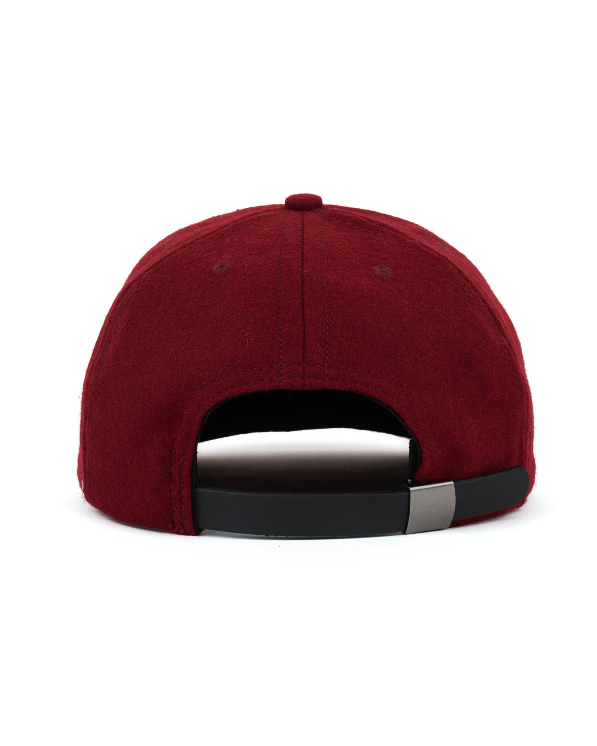 Flannel Logohead 6 Panel Hat- Burgundy - 3