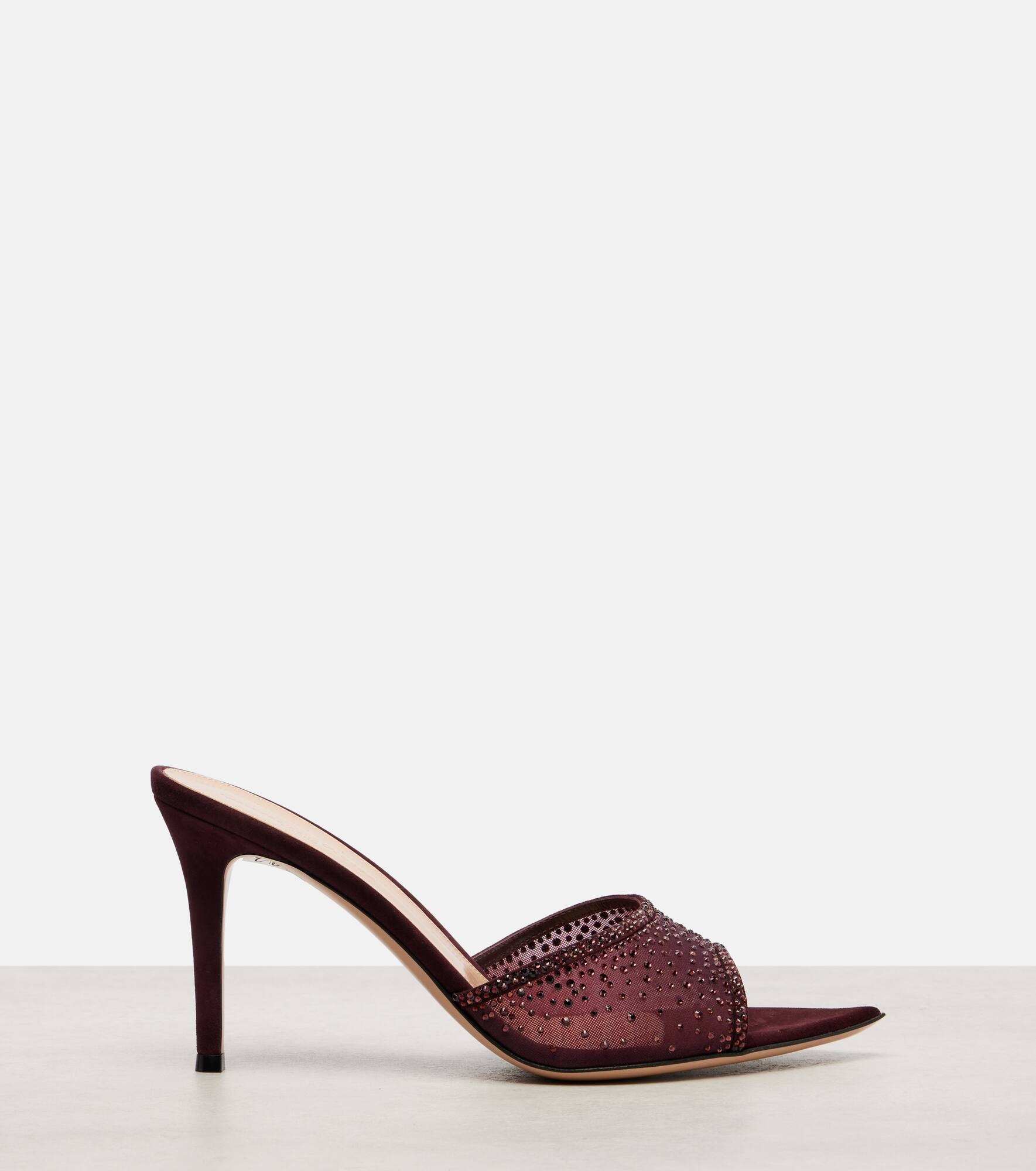 Rania 85 crystal-embellished mules - 4