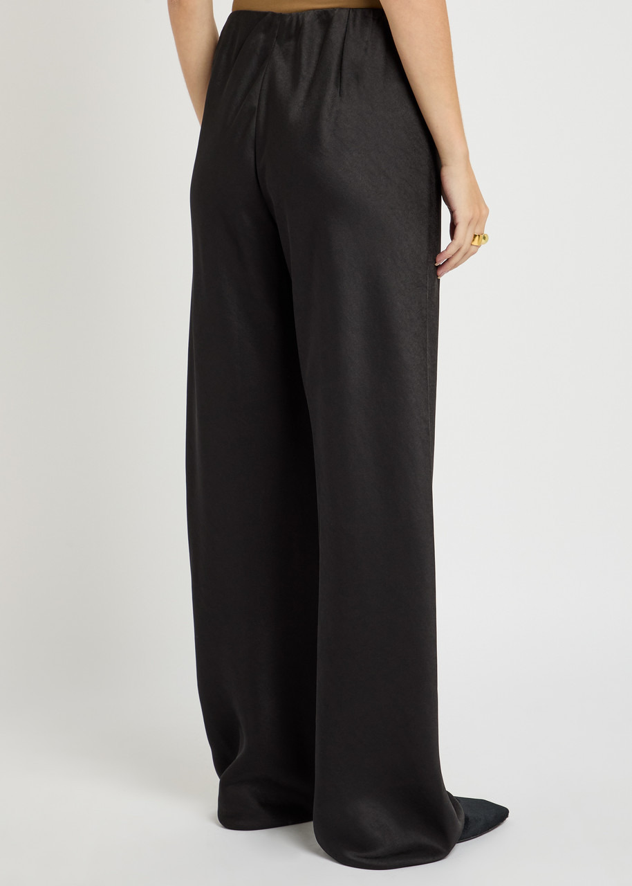 Vince Fluid Satin Bias Trousers - 3