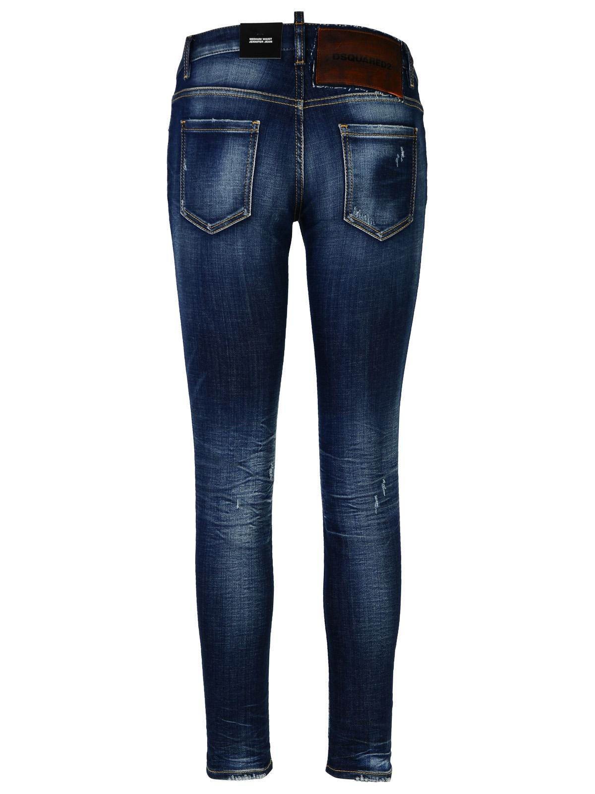 Dsquared2 'Jennifer' Blue Cotton Denim Jeans Women - 3