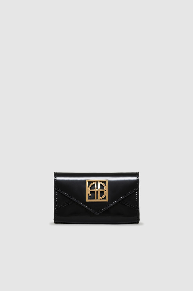 Elly Wallet - High-Shine Black 1