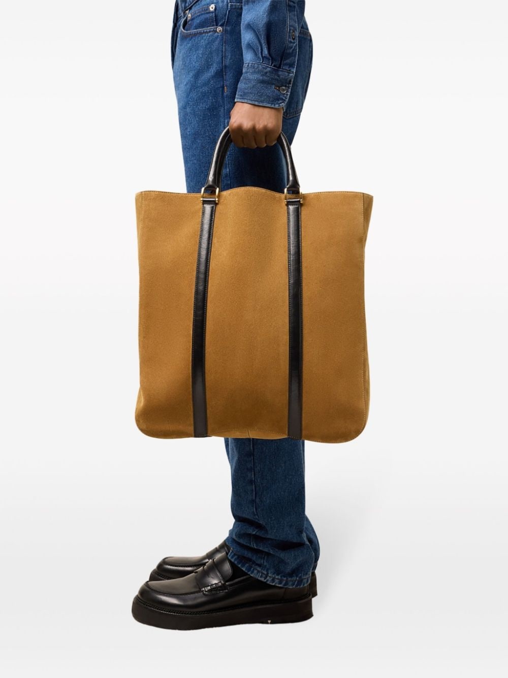Paris Paris North South suede tote bag - 2