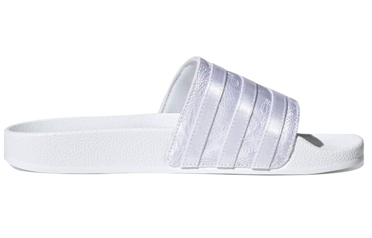(WMNS) adidas originals Adilette Satin Embroidered Slippers EG5162 - 2