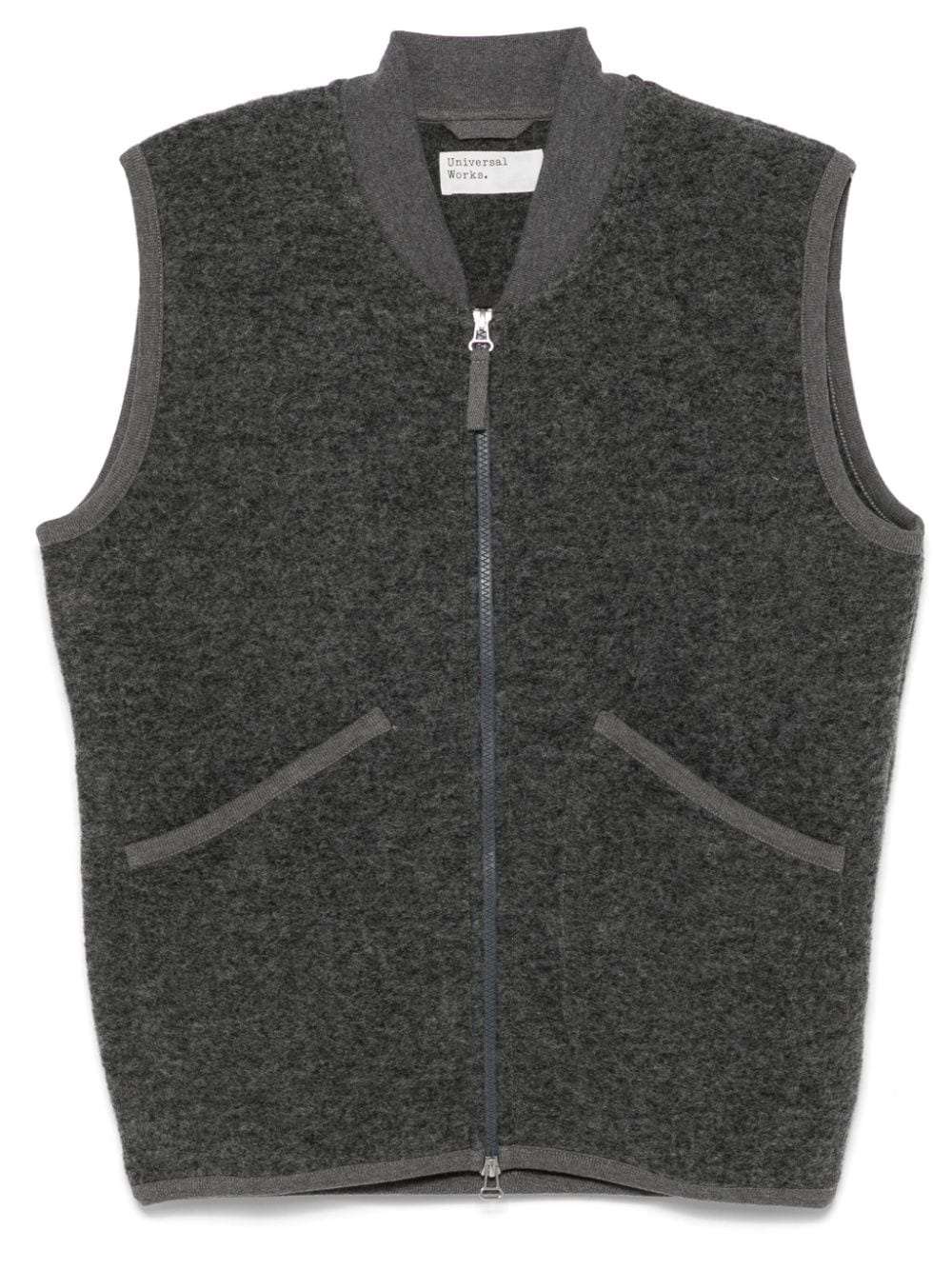 brushed-finish gilet - 1