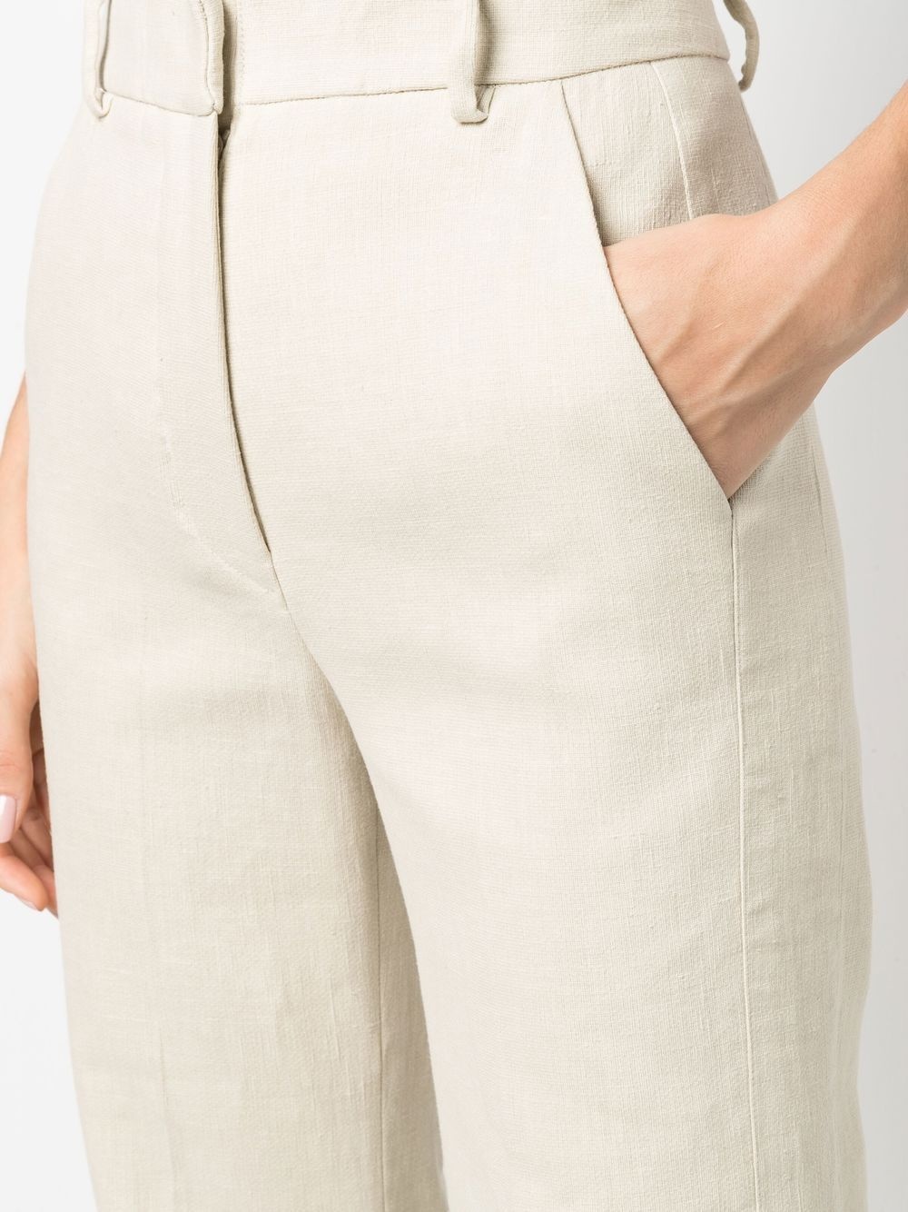 straight-leg cut trousers - 5