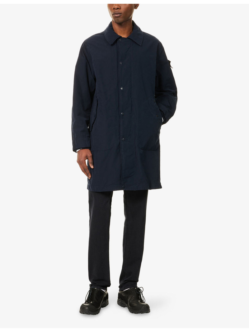 Stone Island David Light-TC S.I. Ghost Badge Woven Overcoat outlook