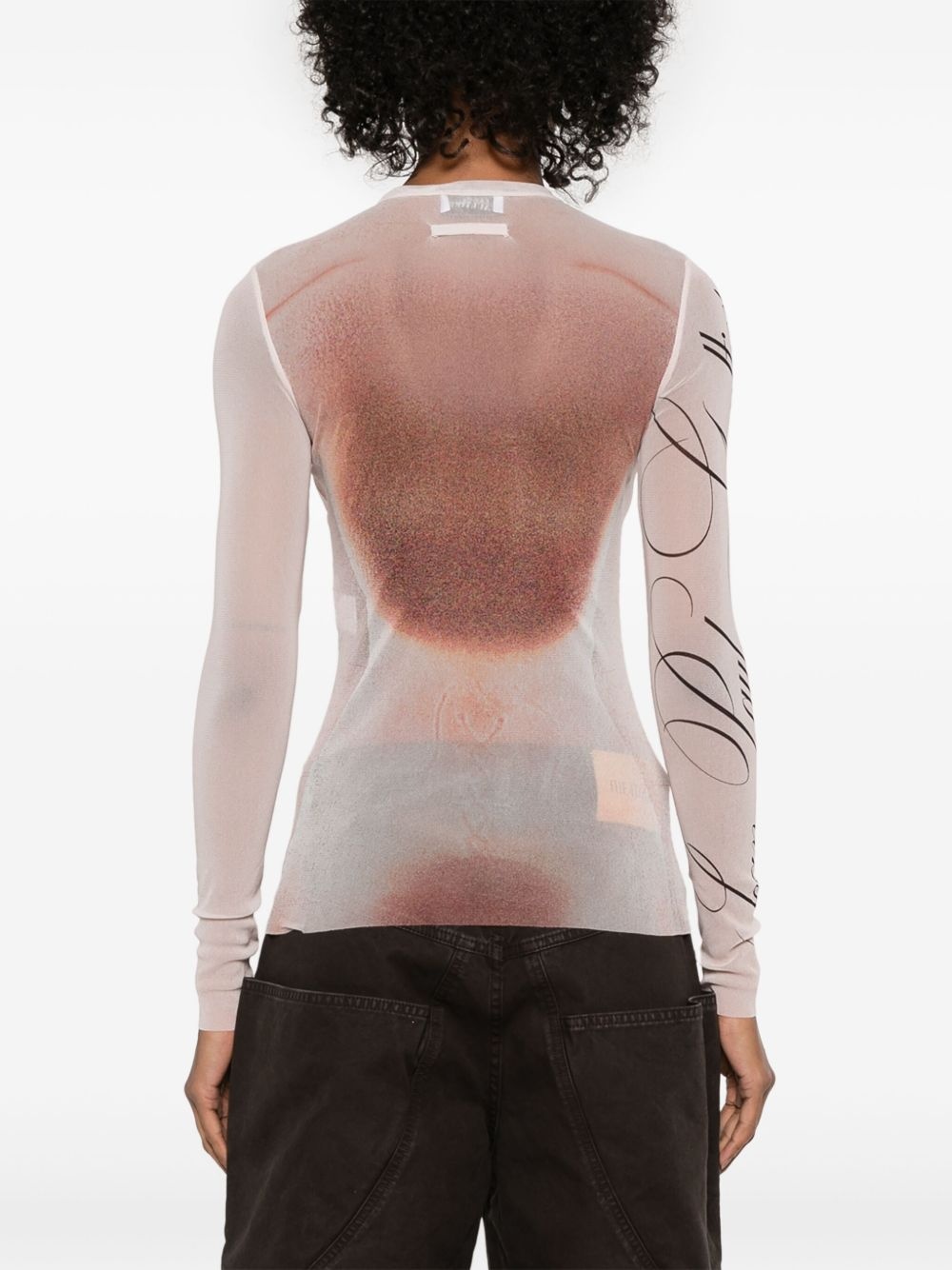 silhouette-print T-shirt - 4