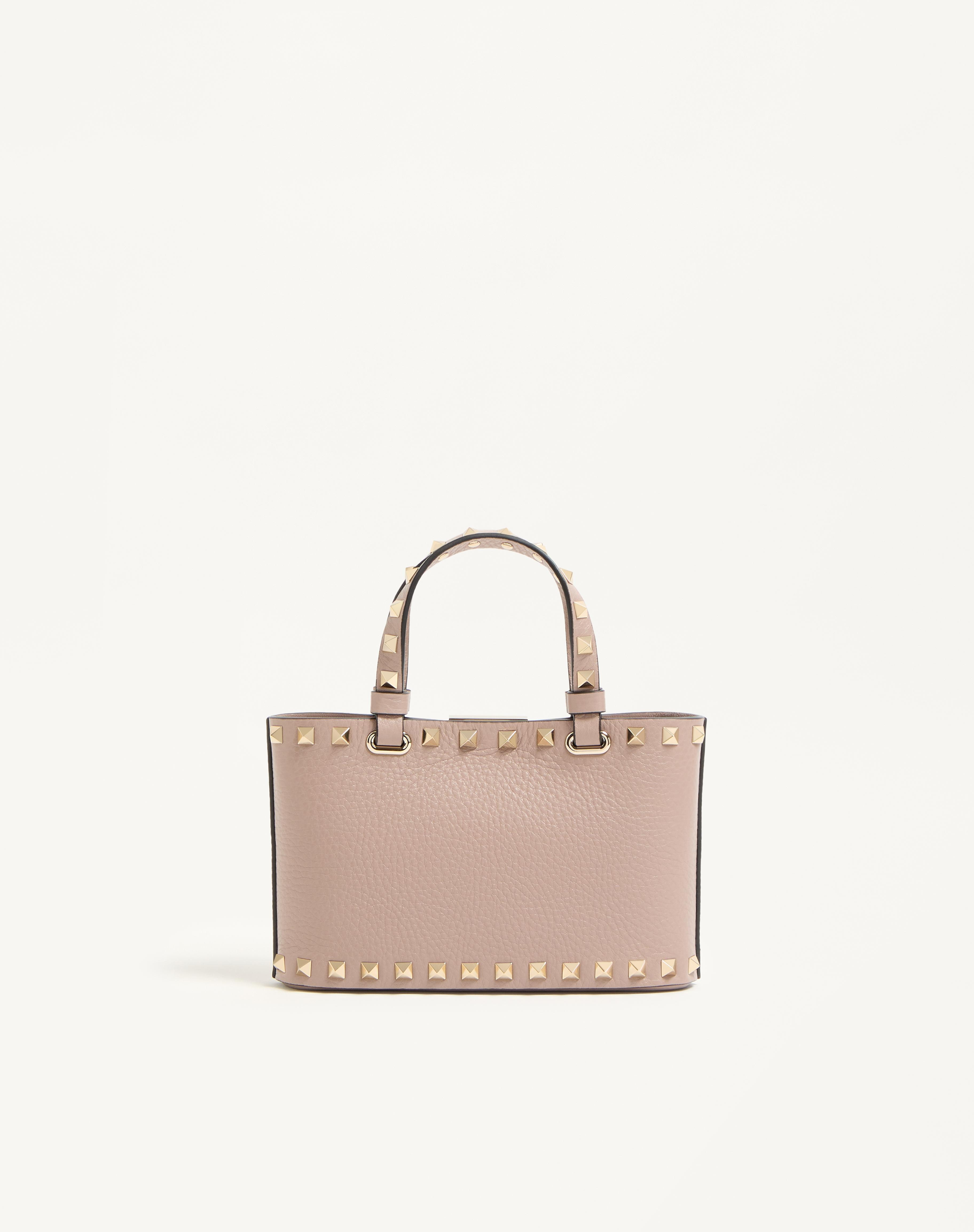 MINI ROCKSTUD SHOPPING BAG IN GRAINY CALFSKIN - 5