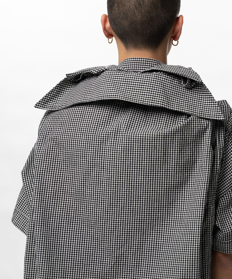 Sleeve Layered Check Shirt 10